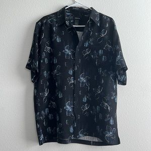 Claiborne Hawaiian shirt mens